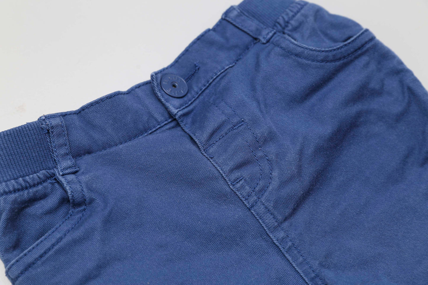 Blaue Babyhose mit Gummibund (80)