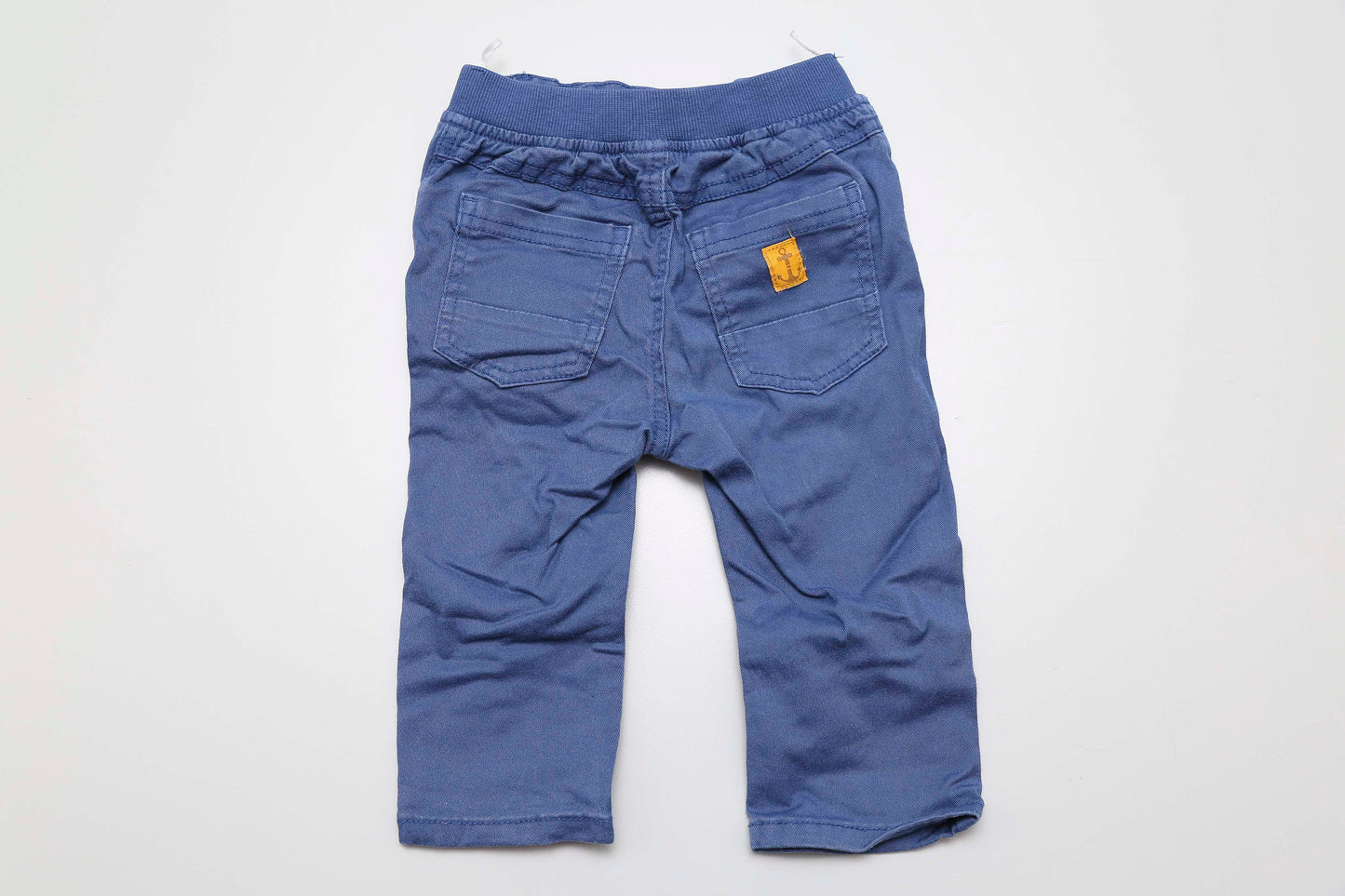 Blaue Babyhose mit Gummibund (80)