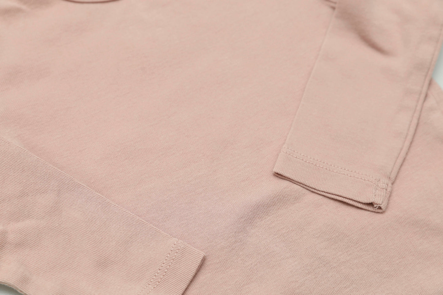 Rosa Langarmbody – 100 % Bio-Baumwolle (80)