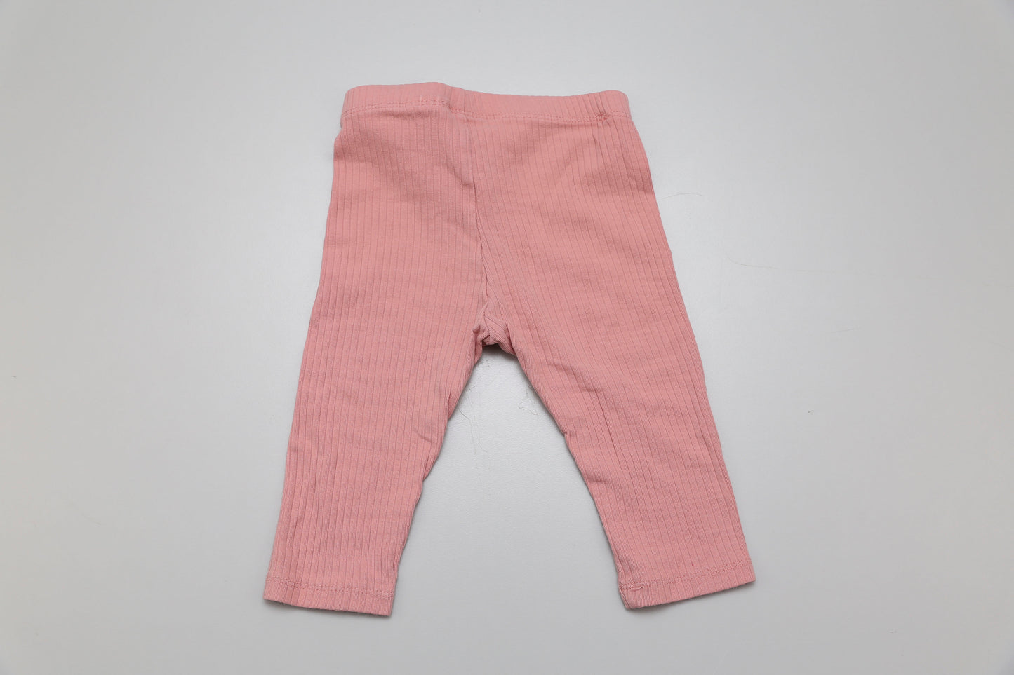 Rosa Leggings aus geripptem Stoff – Bio-Baumwolle (74)
