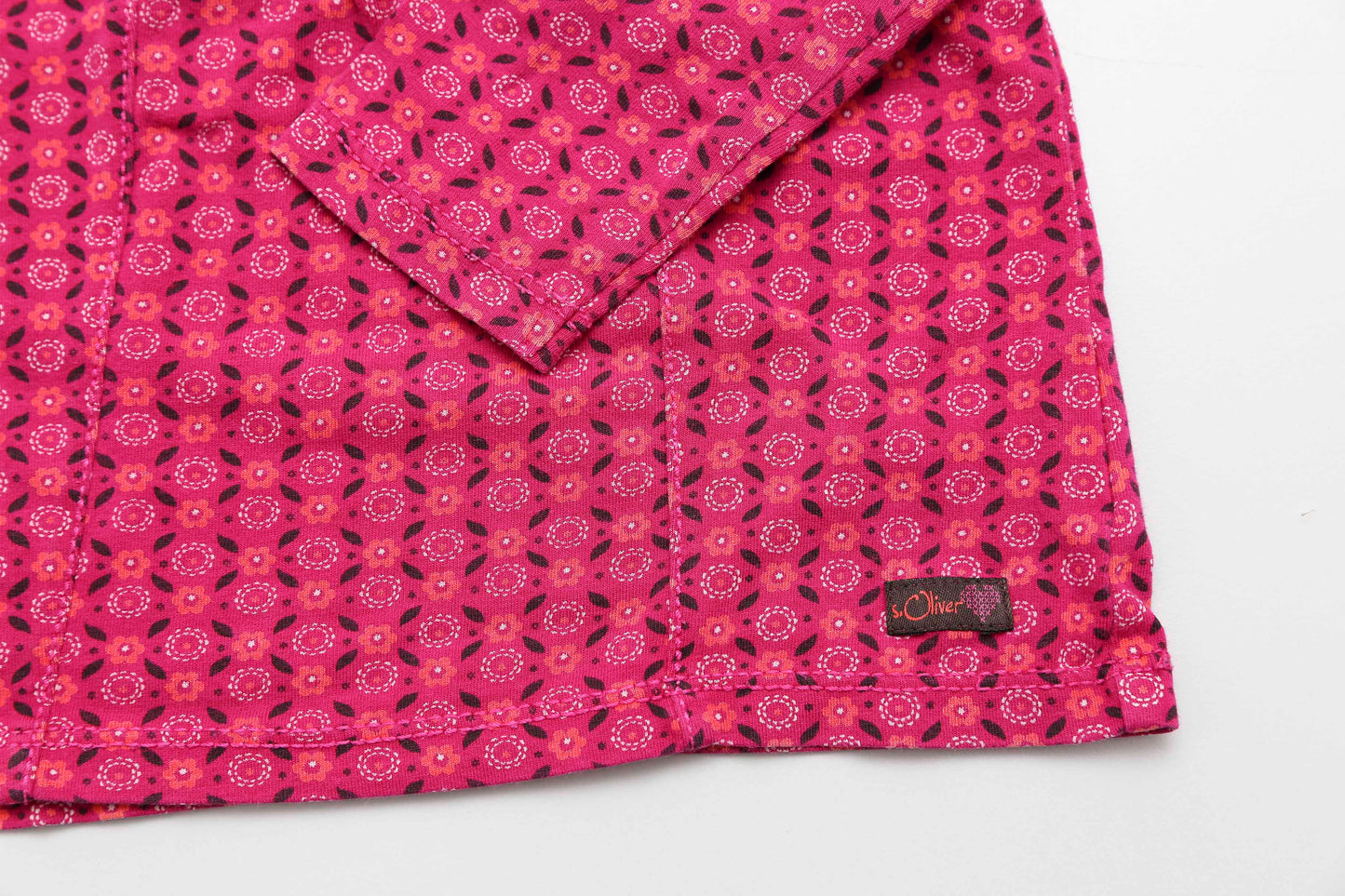 Rosa Langarmshirt / Tunika für Mädchen – weich und elastisch (68) - KlugeMutti