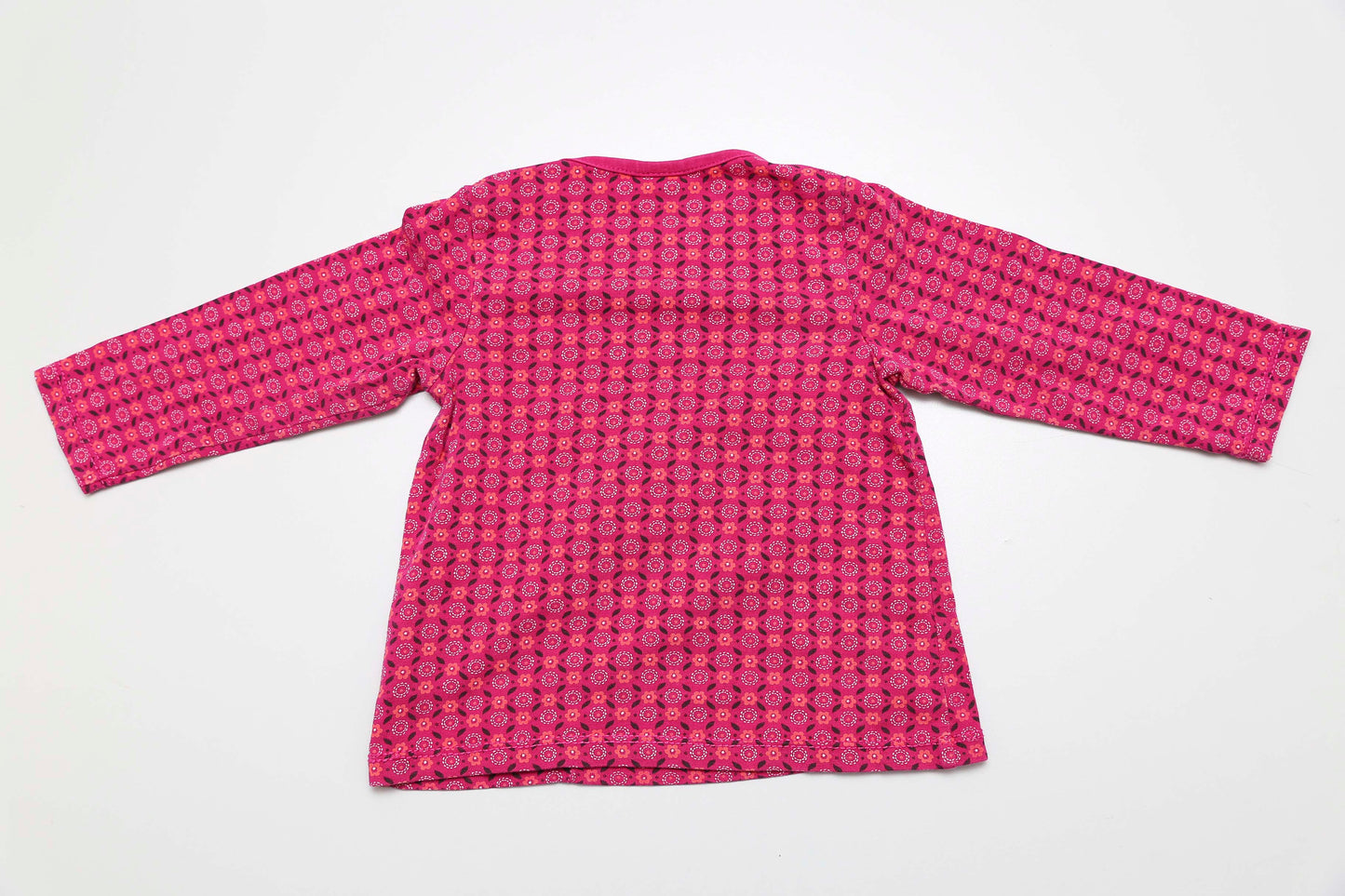 Rosa Langarmshirt / Tunika für Mädchen – weich und elastisch (68) - KlugeMutti