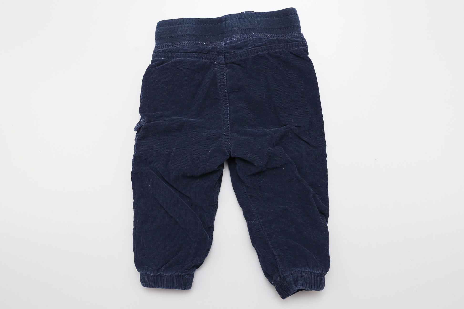 Gefütterte dunkelblaue Cordhose (74) - KlugeMutti