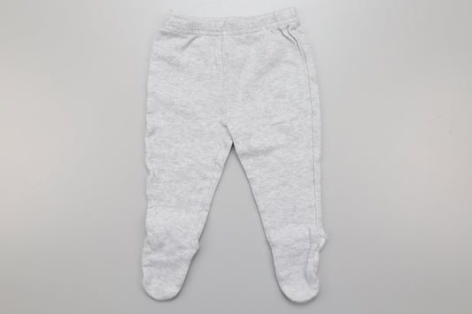 Graue Baumwollhose mit Fuß. (68)
