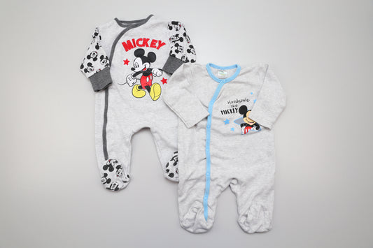 Strampler-Set mit Mickey-Maus-Motiv. 68