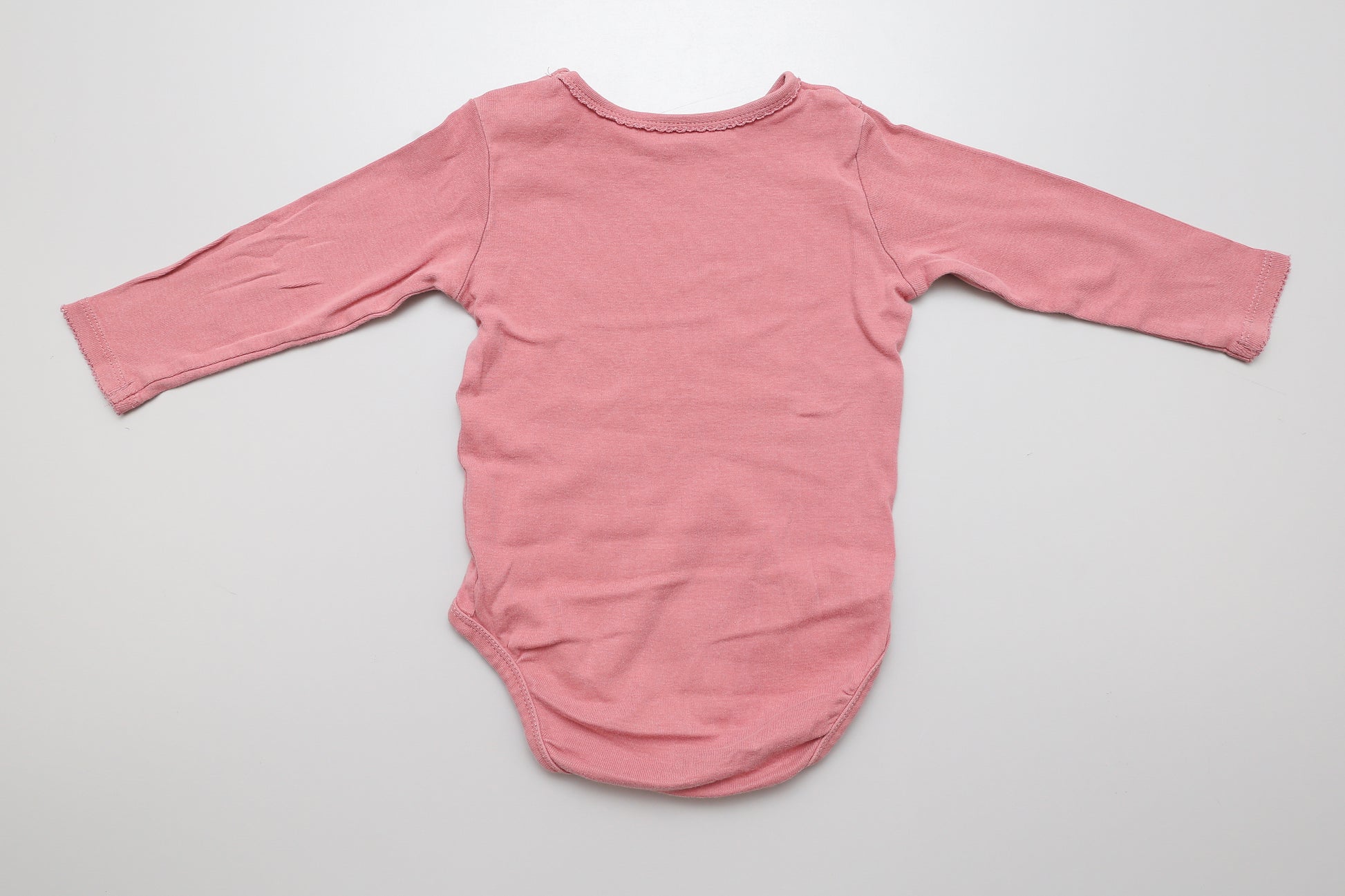 Rosa Langarmbody-Set aus Bio-Baumwolle (80) - KlugeMutti