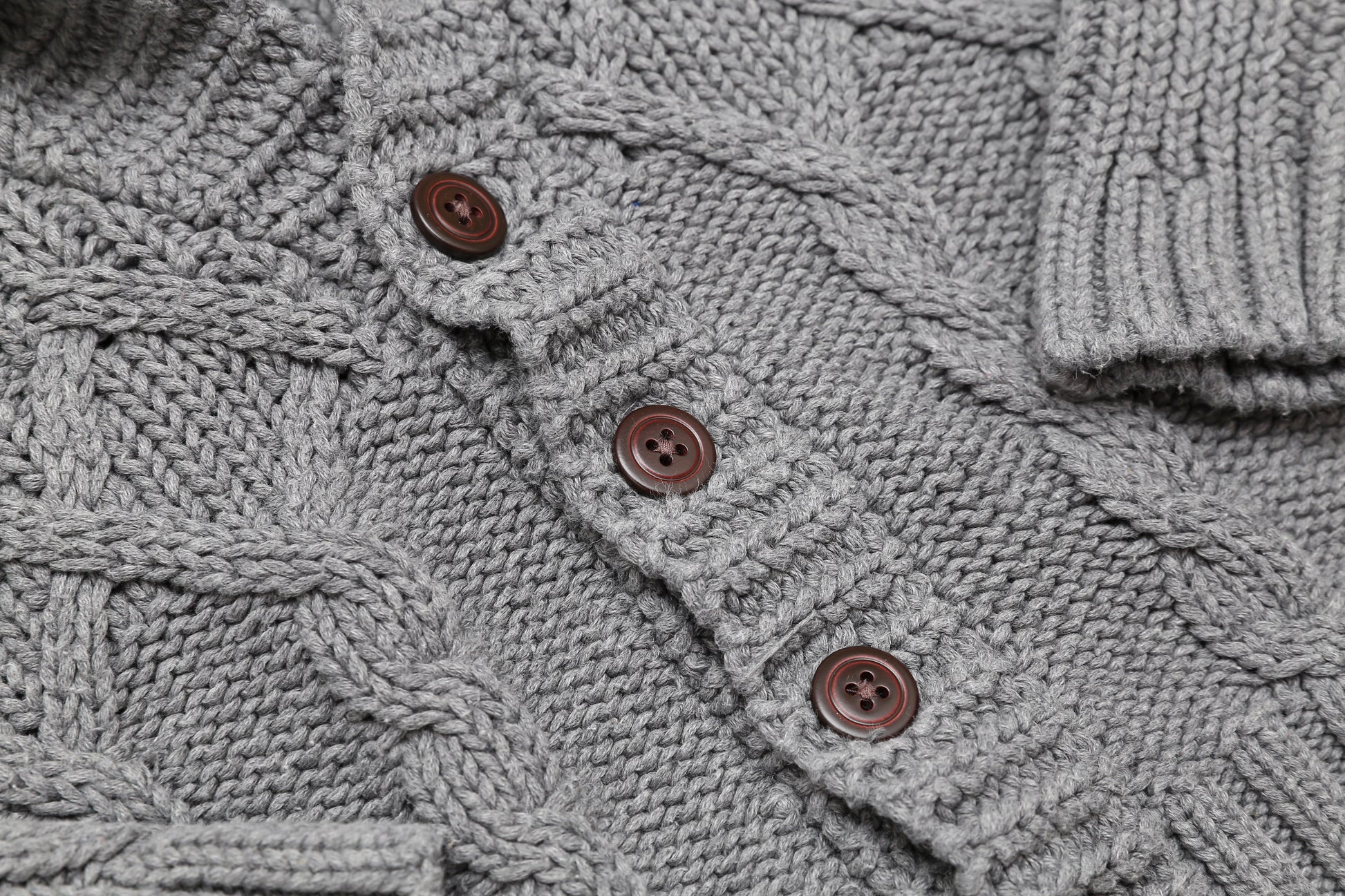 Graue Strickjacke (74-80) - KlugeMutti