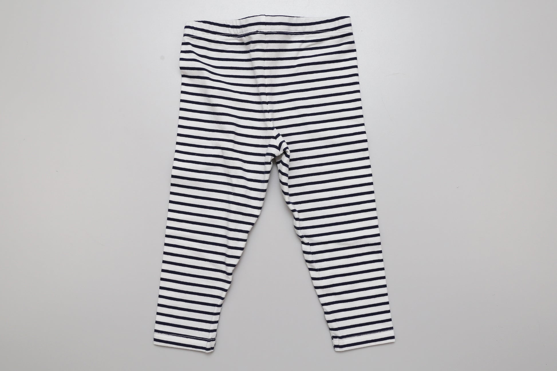 Weiß-schwarz gestreifte Leggings (80) - KlugeMutti