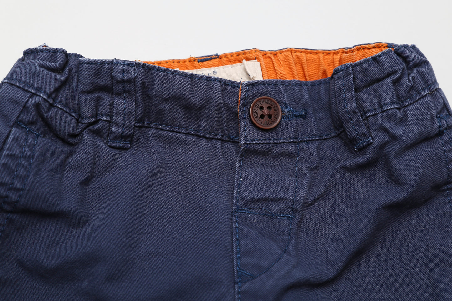 Dunkelblaue Hose mit verstellbarem Bund (80) - KlugeMutti