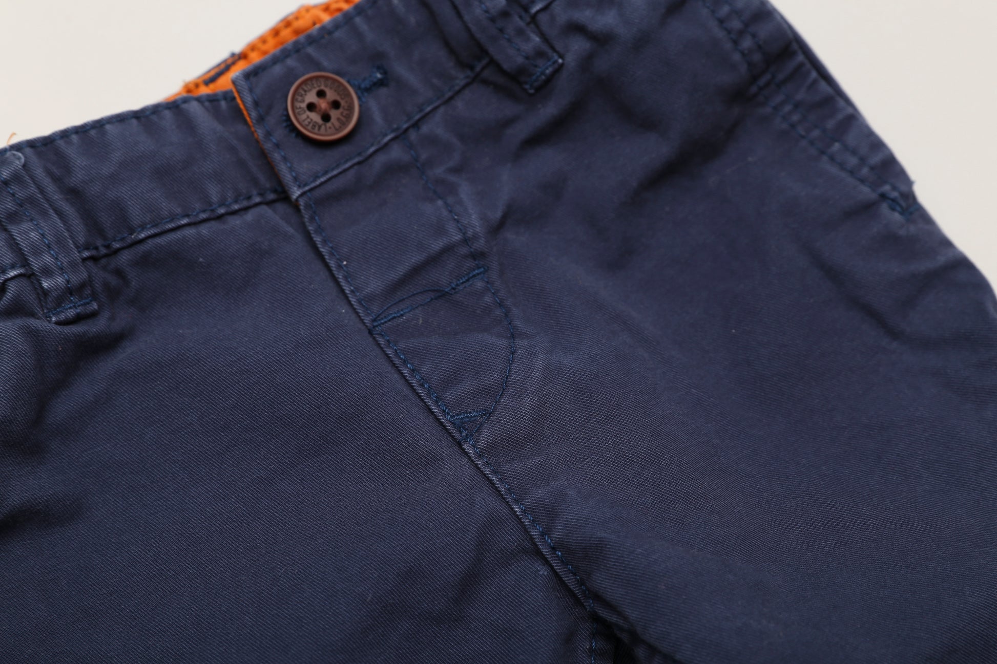 Dunkelblaue Hose mit verstellbarem Bund (80) - KlugeMutti
