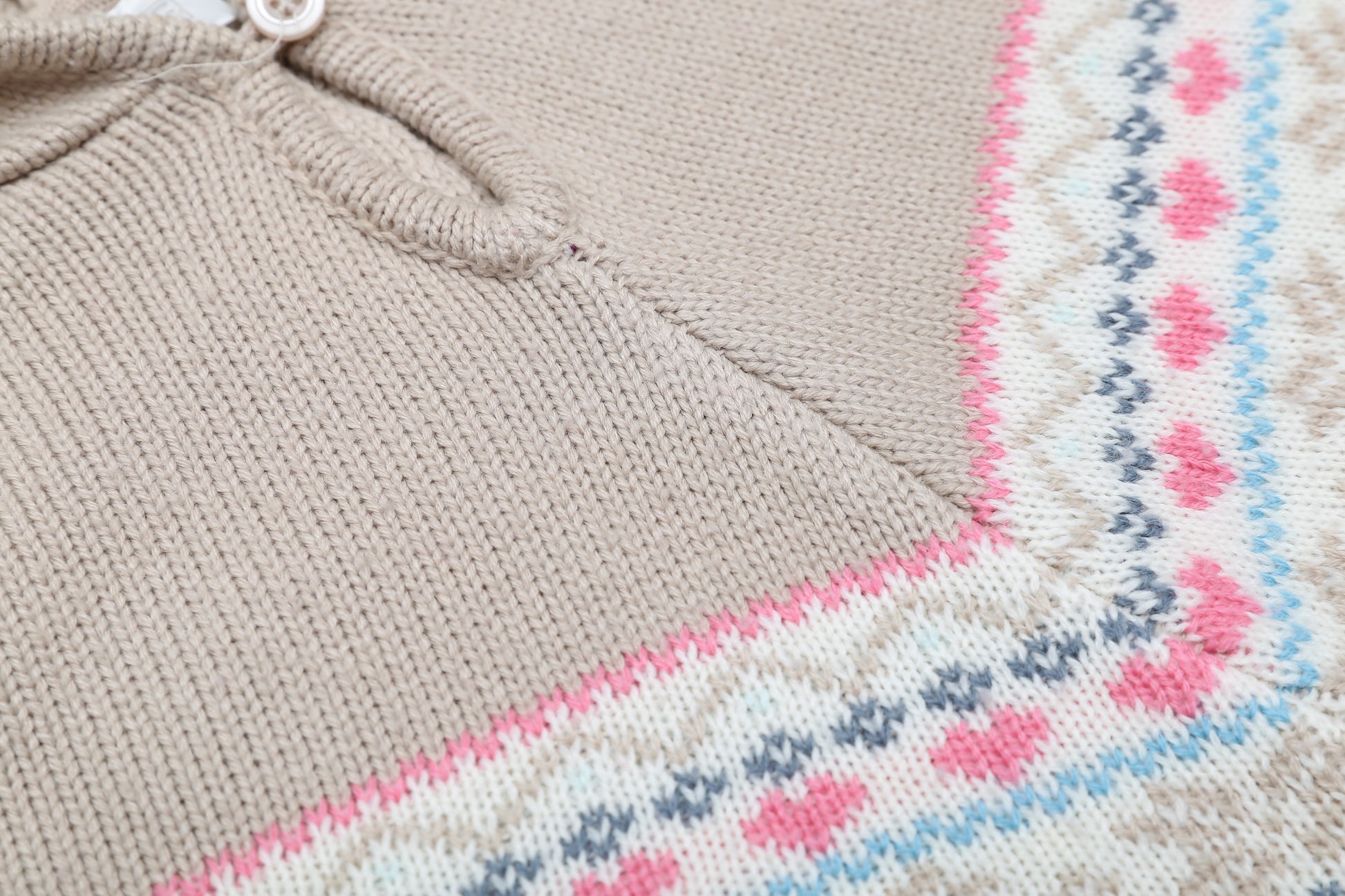 Beige Kapuzenponcho (80) - KlugeMutti