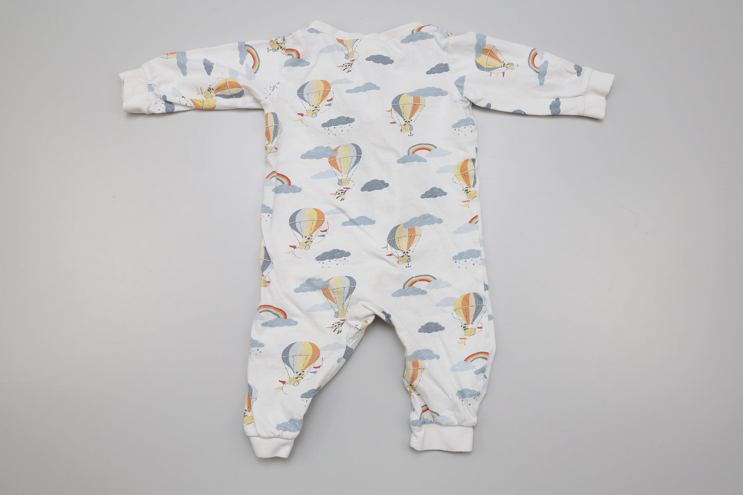 Baby-Strampler ohne Füße mit Reißverschluss (74)