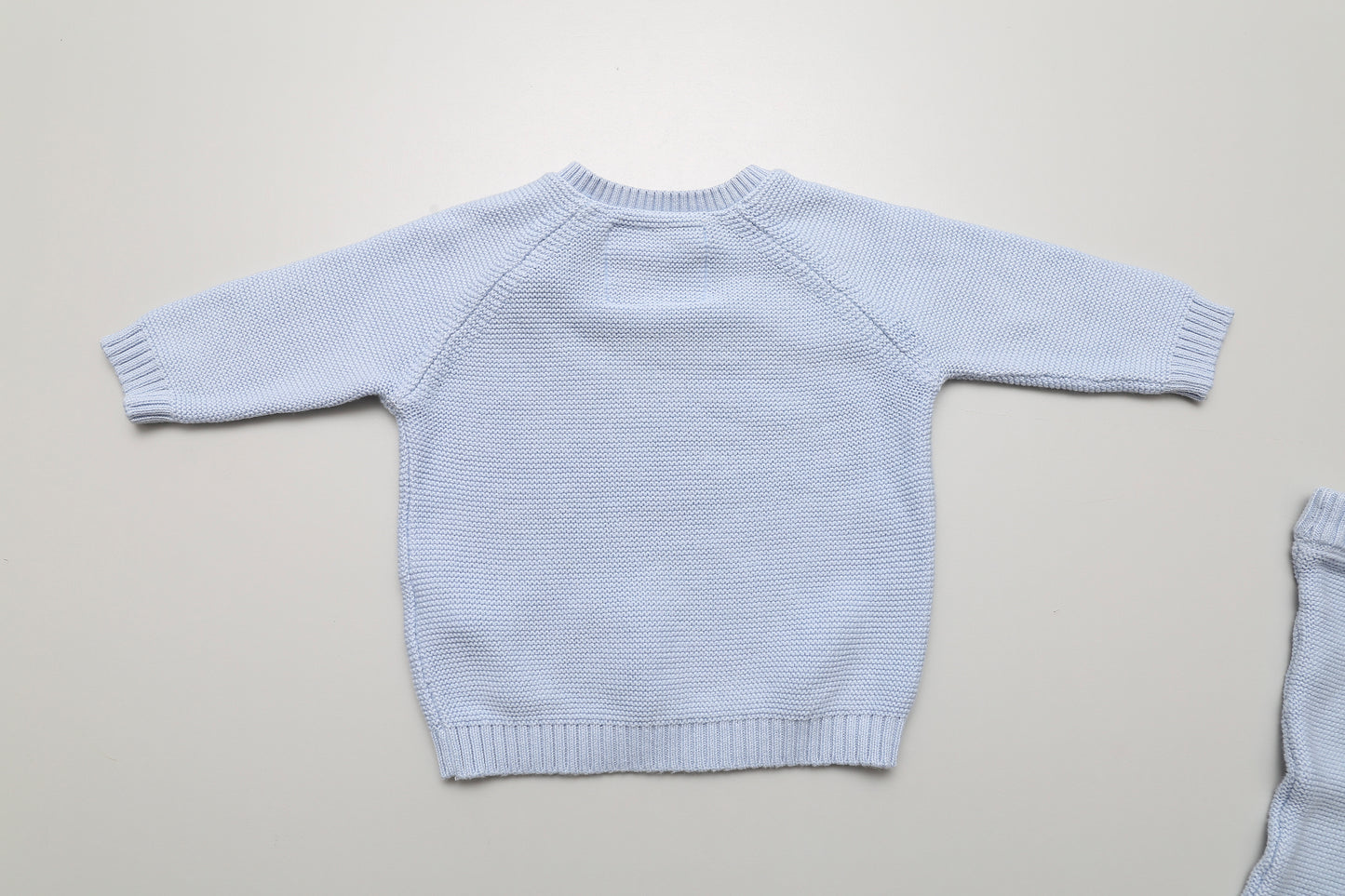 Hellblaues Strickset (62) - KlugeMutti