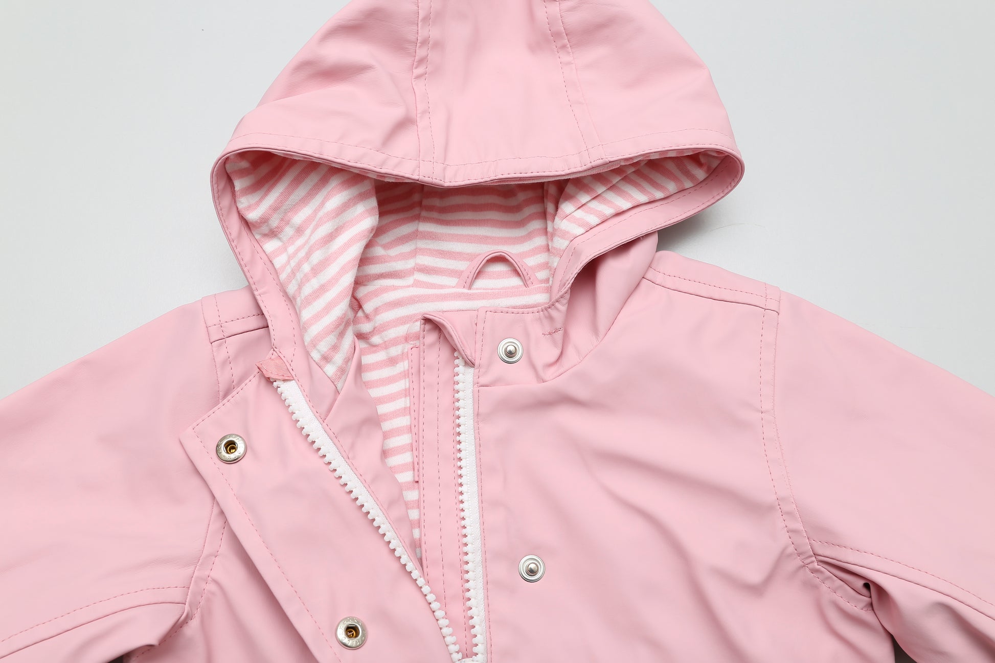 Rosa Kapuzenjacke für Frühling - wasserabweisend (80) - KlugeMutti