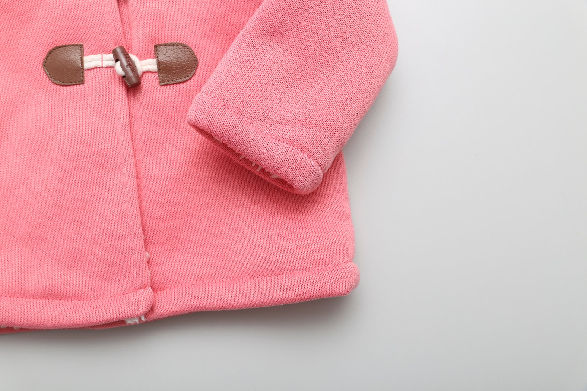 Rosa Babymantel mit Kapuze (62-68) - KlugeMutti