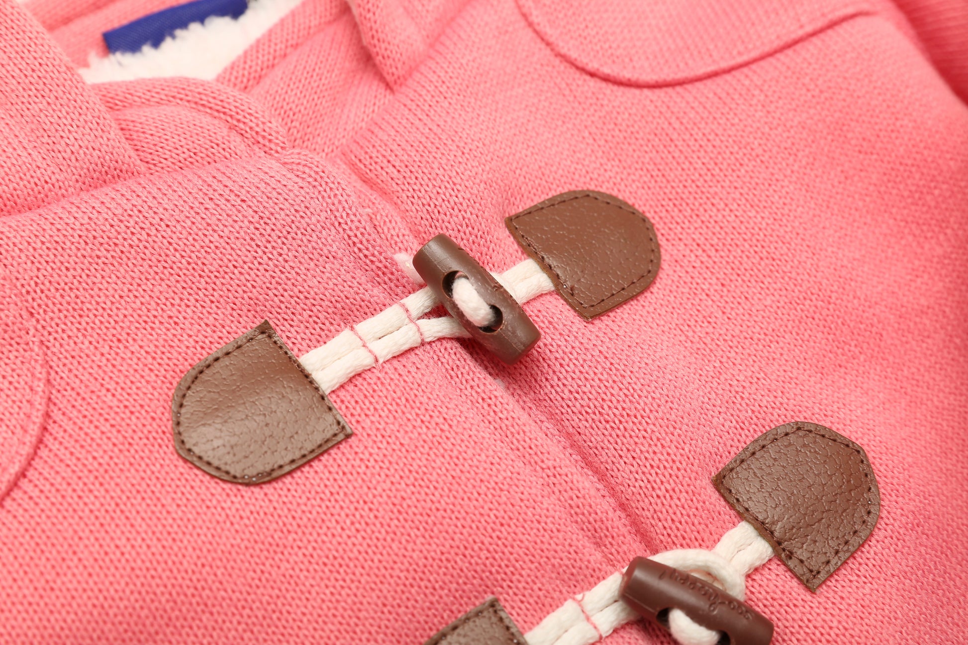 Rosa Babymantel mit Kapuze (62-68) - KlugeMutti