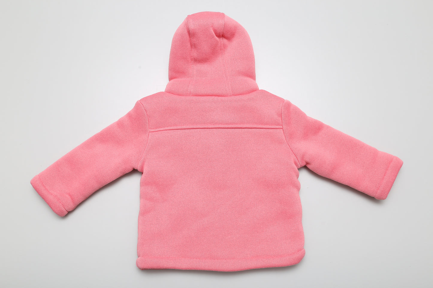 Rosa Babymantel mit Kapuze (62-68) - KlugeMutti