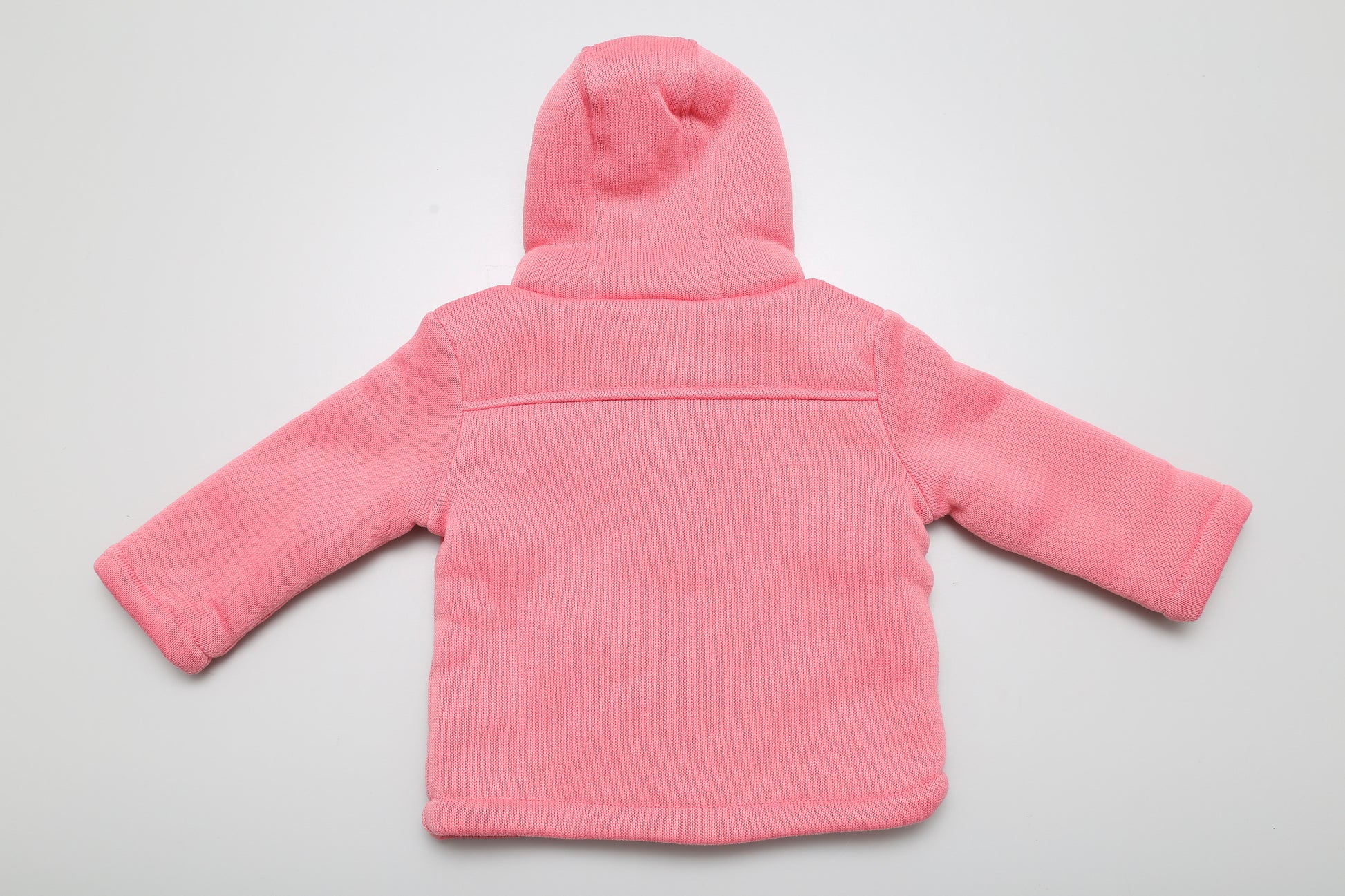 Rosa Babymantel mit Kapuze (62-68) - KlugeMutti