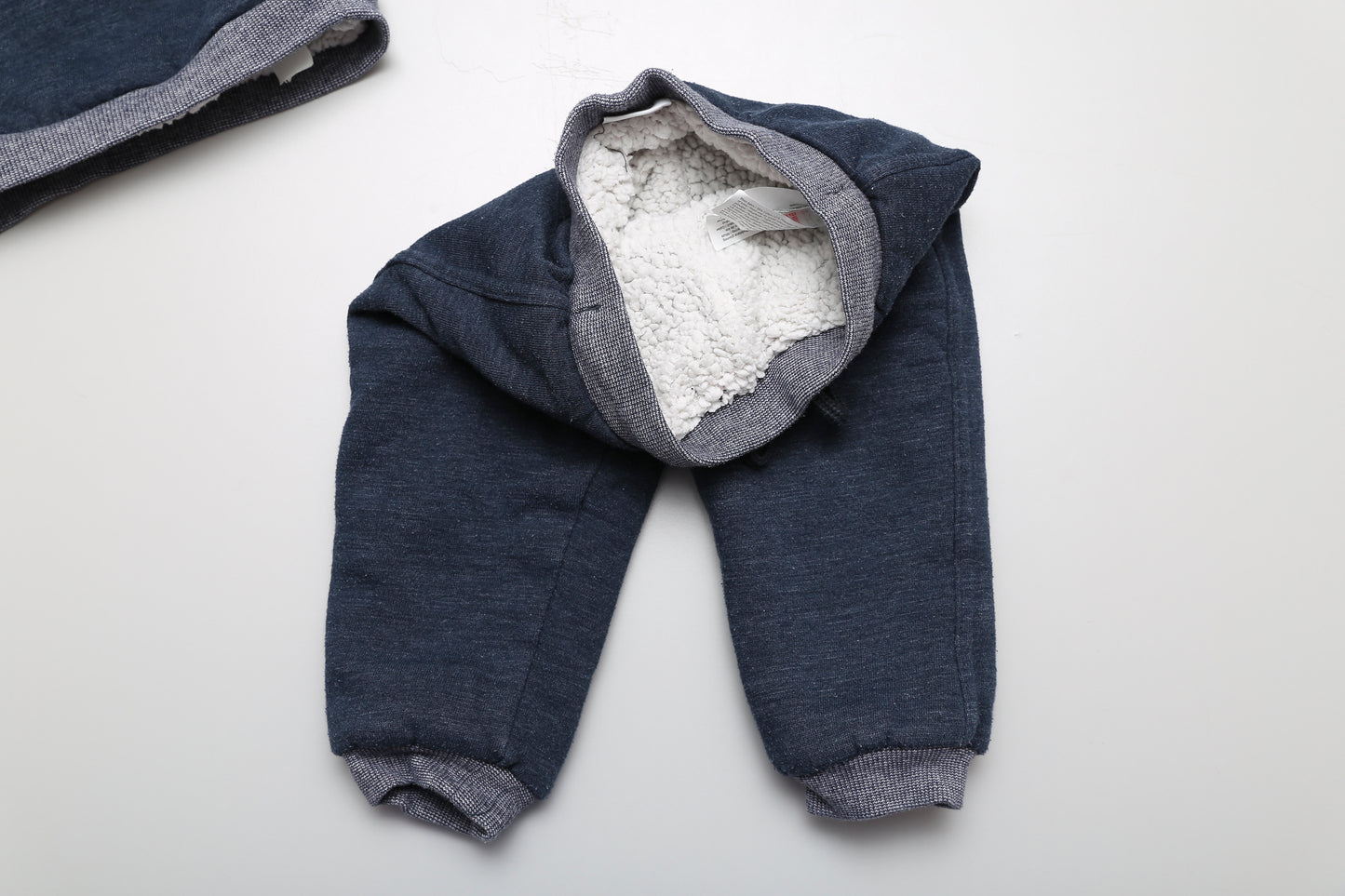 Dunkelblaues, warm gefüttertes Sweatset (86)