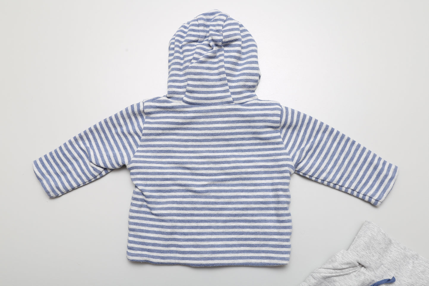 Blau-graues Kapuzen-Sweatset für Jungen (62)