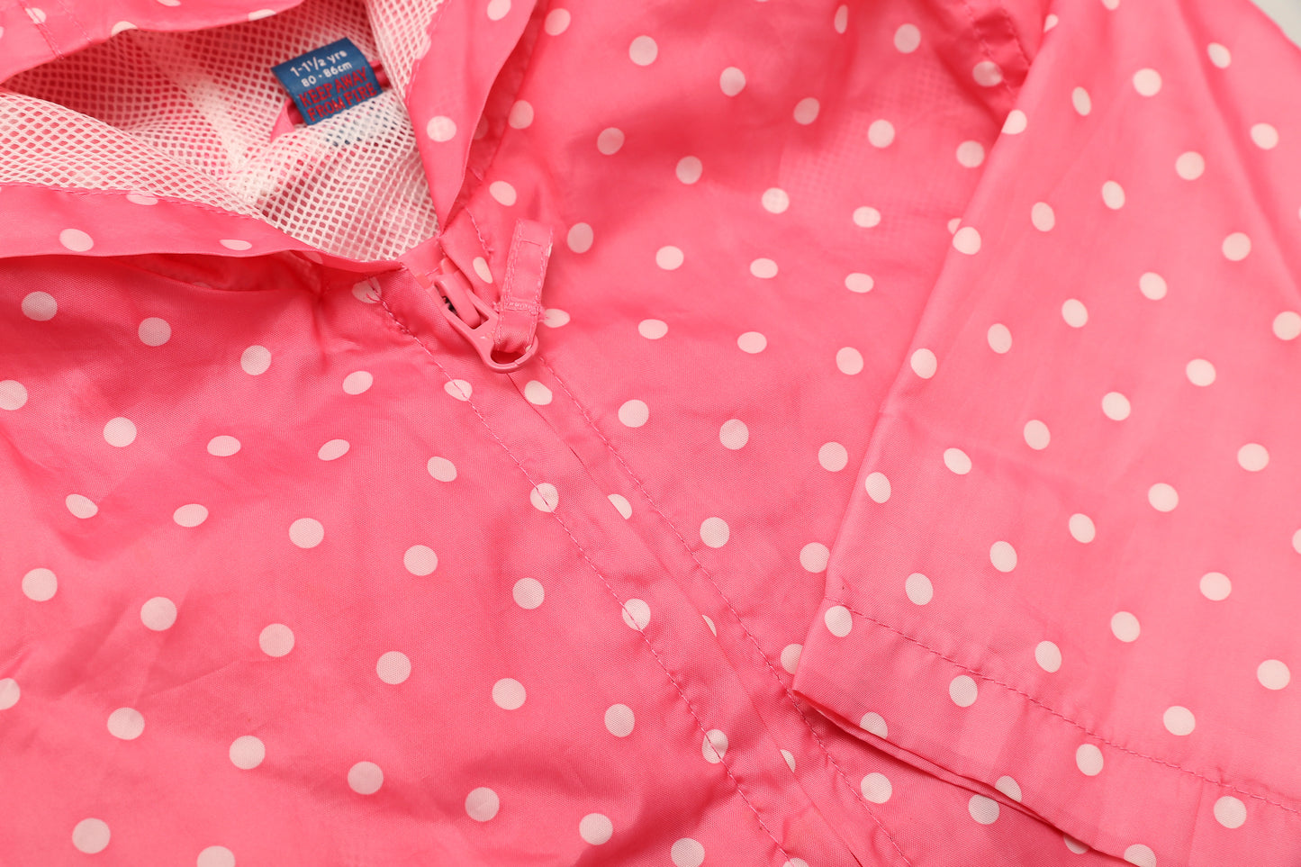 Rosa Windjacke/Regenjacke mit Punkten (80-86) - KlugeMutti