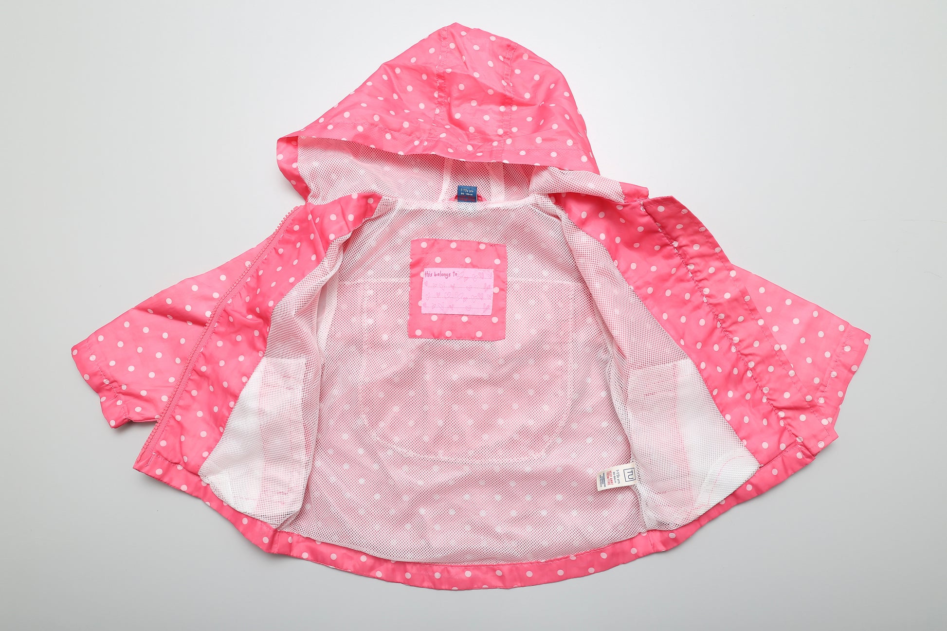 Rosa Windjacke/Regenjacke mit Punkten (80-86) - KlugeMutti
