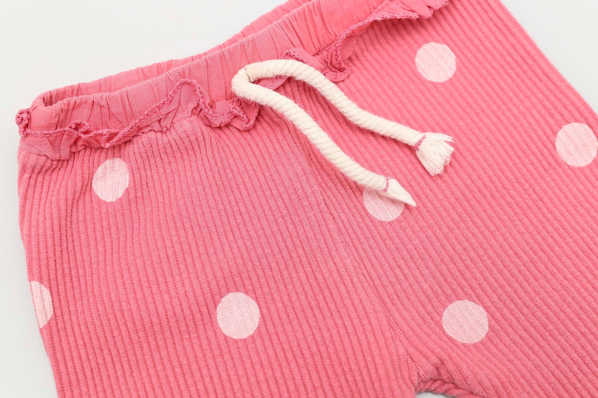 Rosa Mädchenhose mit Rüschen (68) - KlugeMutti